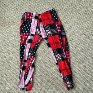 Victoria's Secret Red and Black Plaid Pajama Pants